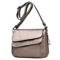 Korean Version Causal Versatile Women's Shoulder Bag Soft Leather European and American Small Square Bag