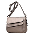 Hot Women Leather Messenger Bag Luxury Handbags Designer High Quality Female Vintage Crossbody Bags For Women Flap Shoulder Bags