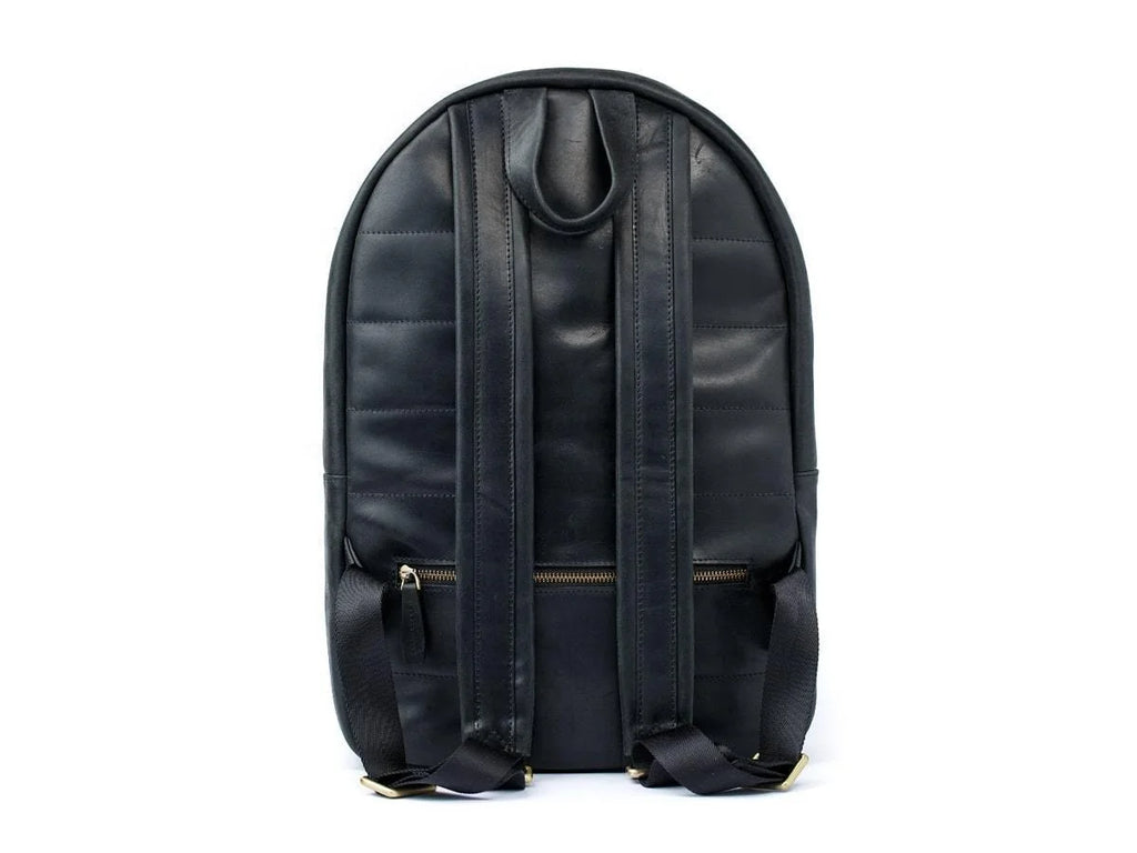 Genuine Leather Handcrafted College Classic Double Zipper Laptop Large Capacity Backpack School Boys and Girls Outdoor