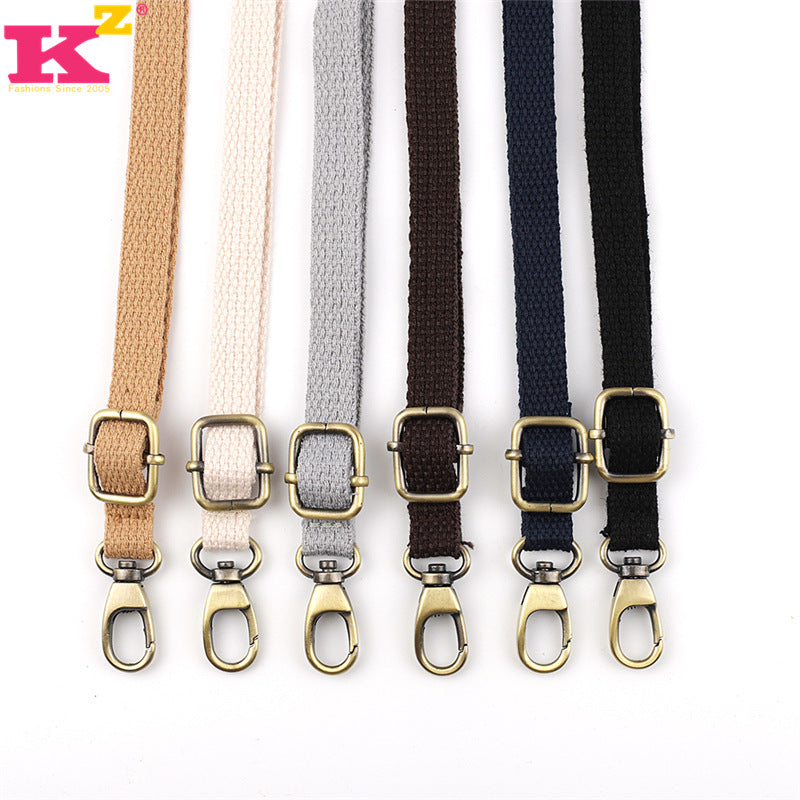 Bag Strap Accessories Crossbody Strap Backpack Strap Colorfulful Canvas Webbing Backpack Strap Versatile Plain Women's Bag Rope