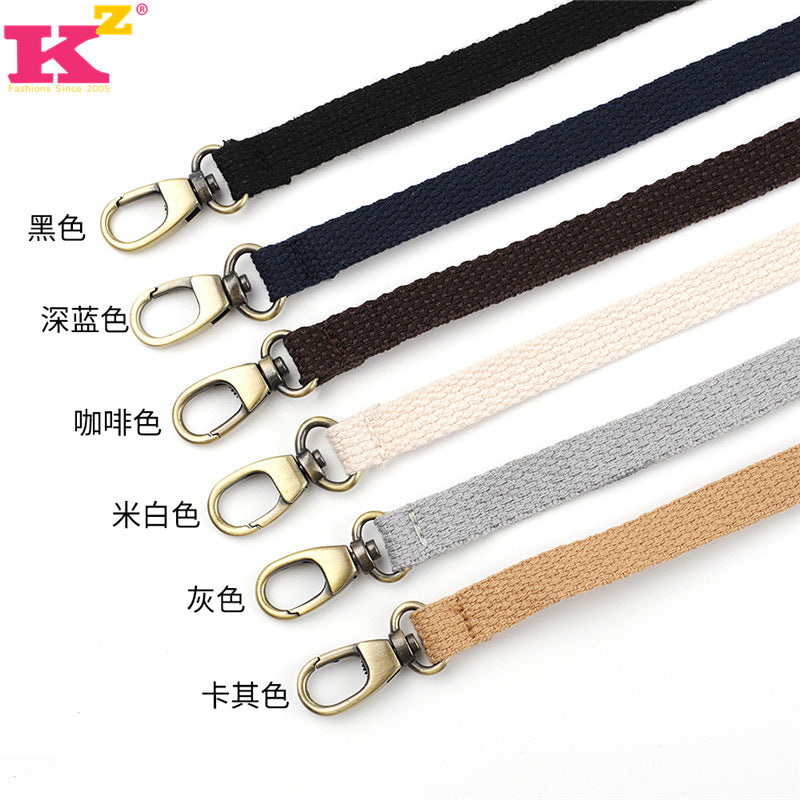 Bag Strap Accessories Crossbody Strap Backpack Strap Colorfulful Canvas Webbing Backpack Strap Versatile Plain Women's Bag Rope