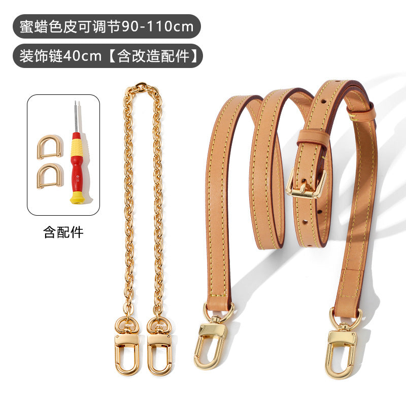 Versatile and Exquisite Decorative Chain Transformation Crossbody Underarm Bag Strap Accessories Suitable for L Bag Carryall Sub-Bag Shoulder Strap DIY