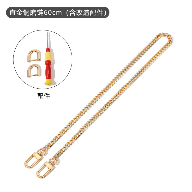 Versatile and Exquisite Decorative Chain Transformation Crossbody Underarm Bag Strap Accessories Suitable for L Bag Carryall Sub-Bag Shoulder Strap DIY