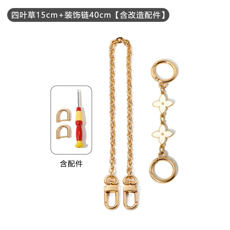 Versatile and Exquisite Decorative Chain Transformation Crossbody Underarm Bag Strap Accessories Suitable for L Bag Carryall Sub-Bag Shoulder Strap DIY
