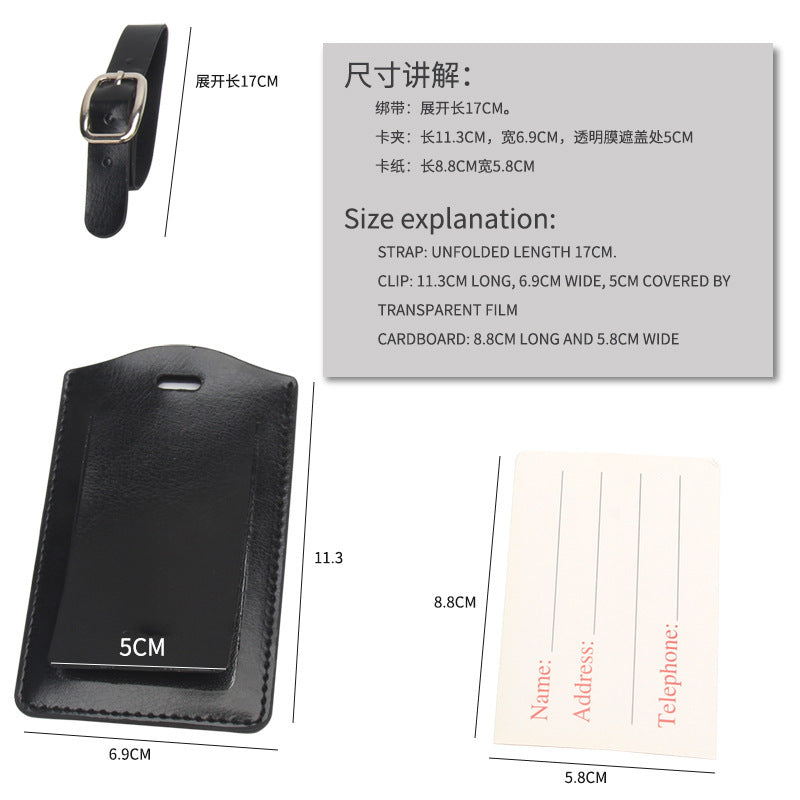 Hidden Luggage Tags, Suitcase Tags, Checked Baggage Identification Card Holders, Customizable with Advertising Logo