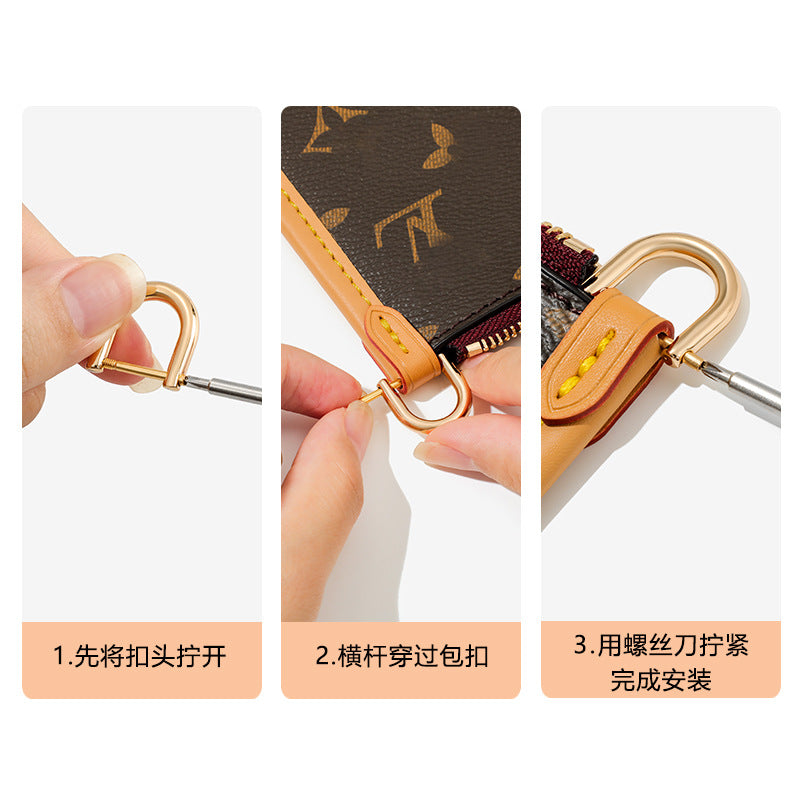Versatile and Exquisite Decorative Chain Transformation Crossbody Underarm Bag Strap Accessories Suitable for L Bag Carryall Sub-Bag Shoulder Strap DIY