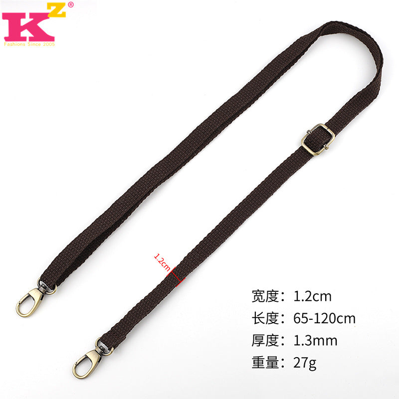 Bag Strap Accessories Crossbody Strap Backpack Strap Colorfulful Canvas Webbing Backpack Strap Versatile Plain Women's Bag Rope