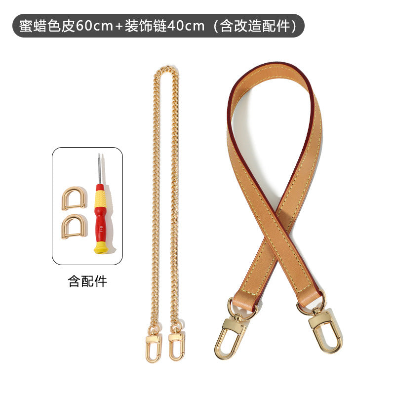 Versatile and Exquisite Decorative Chain Transformation Crossbody Underarm Bag Strap Accessories Suitable for L Bag Carryall Sub-Bag Shoulder Strap DIY