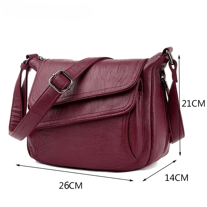 Soft Leather Luxury Purses and Handbags Women Bags Designer Women Shoulder Crossbody Bags for Women Sac A Main ショルダーウォレット