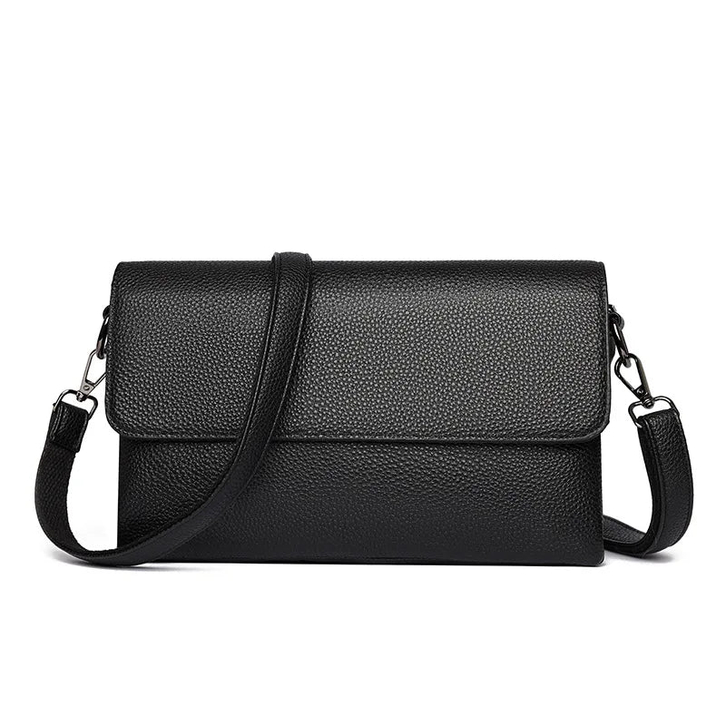 Genuine Leather Shoulder Crossbody Bags for Women Luxury Designer Women Handbags Commuter Sac Elegant Ladies Messenger Bag
