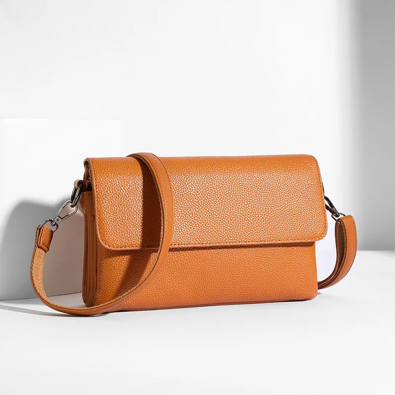 Genuine Leather Shoulder Crossbody Bags for Women Luxury Designer Women Handbags Commuter Sac Elegant Ladies Messenger Bag