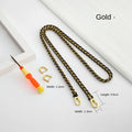 Makeup Bag Nice Crossbody Modification Leather Chain Shoulder Strap Silk Scarf Bag Chain D-Button Accessories
