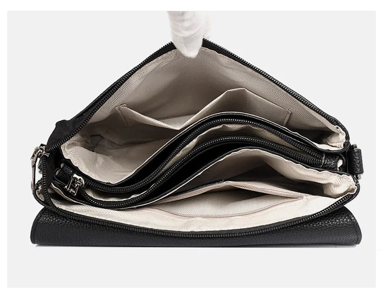 Genuine Leather Shoulder Crossbody Bags for Women Luxury Designer Women Handbags Commuter Sac Elegant Ladies Messenger Bag