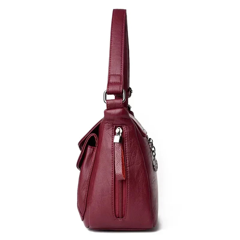 Soft Leather Luxury Purses and Handbags Women Bags Designer Women Shoulder Crossbody Bags for Women Sac A Main ショルダーウォレット
