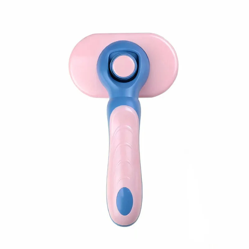 One-Click Self Cleaning Pet Brush Dog Cat Hair Remover Comb Gentle Massage Shedding Grooming Tool for Long Short Haired Animals