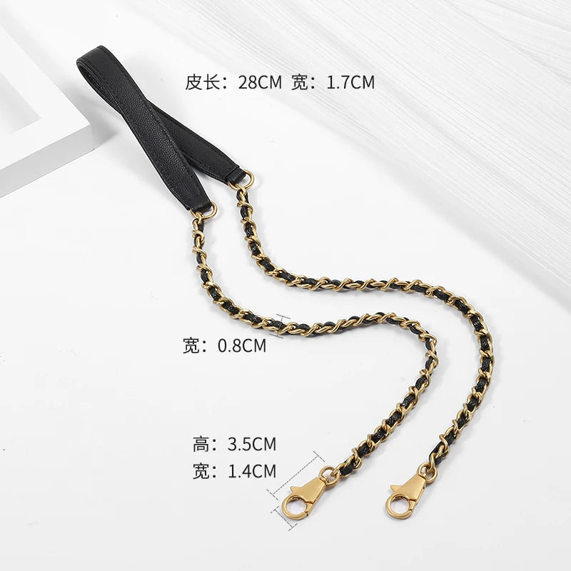Leather Chain Accessories Handle Bag Shoulder Strap Extension Chain Crossbody Replacement Women's Luxury Bag Strap