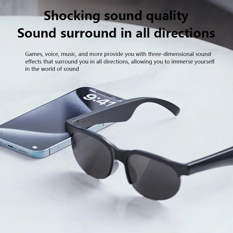 Lenovo 2026 New Smart Glasses AI Translation Bluetooth Conversation Recording Listening To Music Smart Sunglasses for Men Women