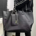 2026Sac à main surdimensionné en cuir végétalien pour femme, sac de shopping de grande capacité, simple et polyvalent