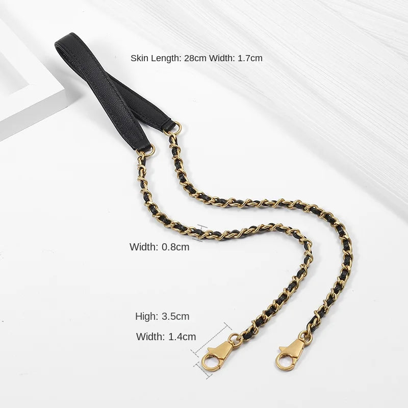 Leather Chain Accessories Handle Bag Shoulder Strap Extension Chain Crossbody Replacement Women's Luxury Bag Strap